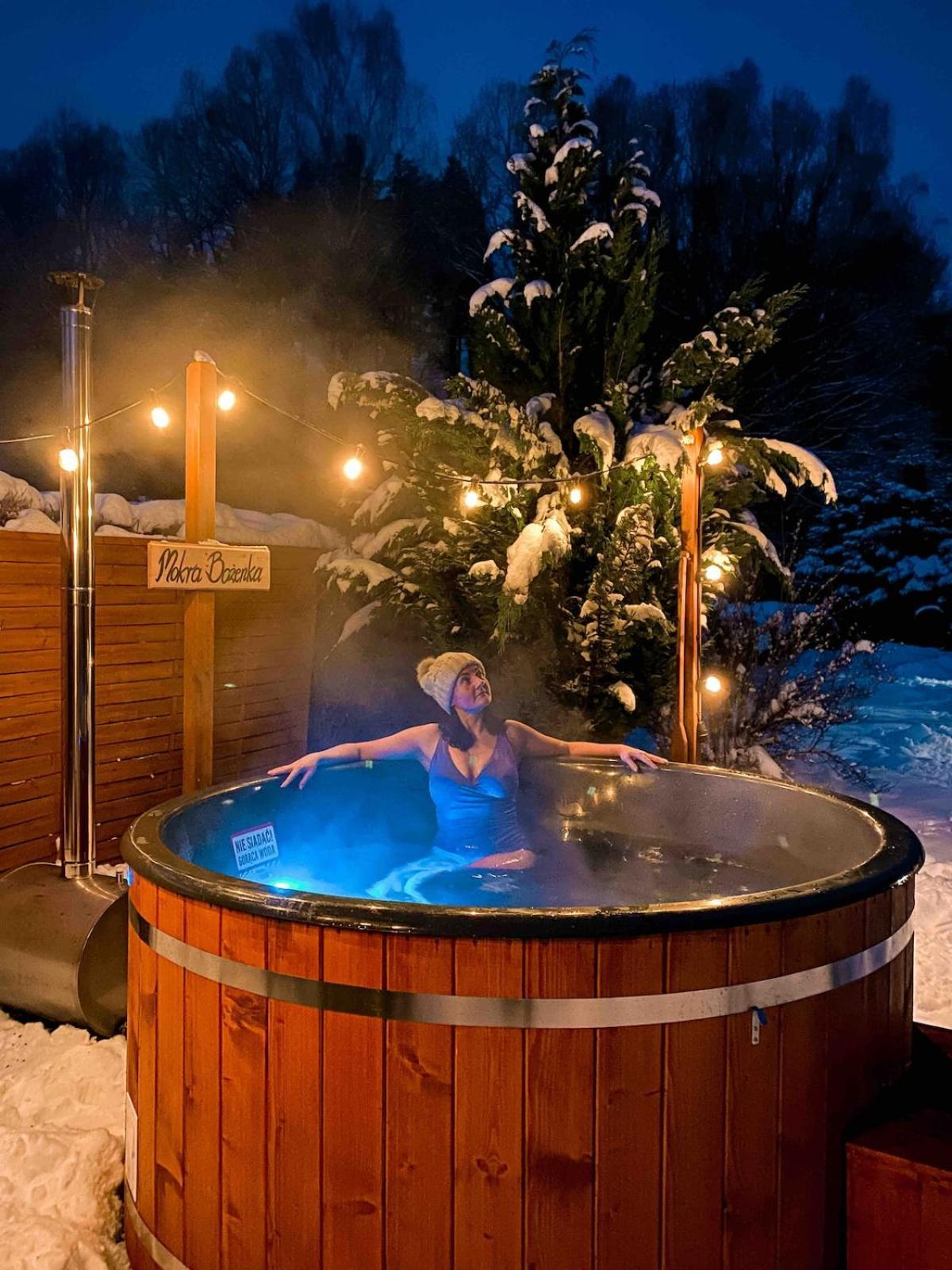 Rajska Cisza - Caloroczny Prywatny Domek W Lesie Nad Jeziorem - Sauna I Balia Krąg Exterior foto