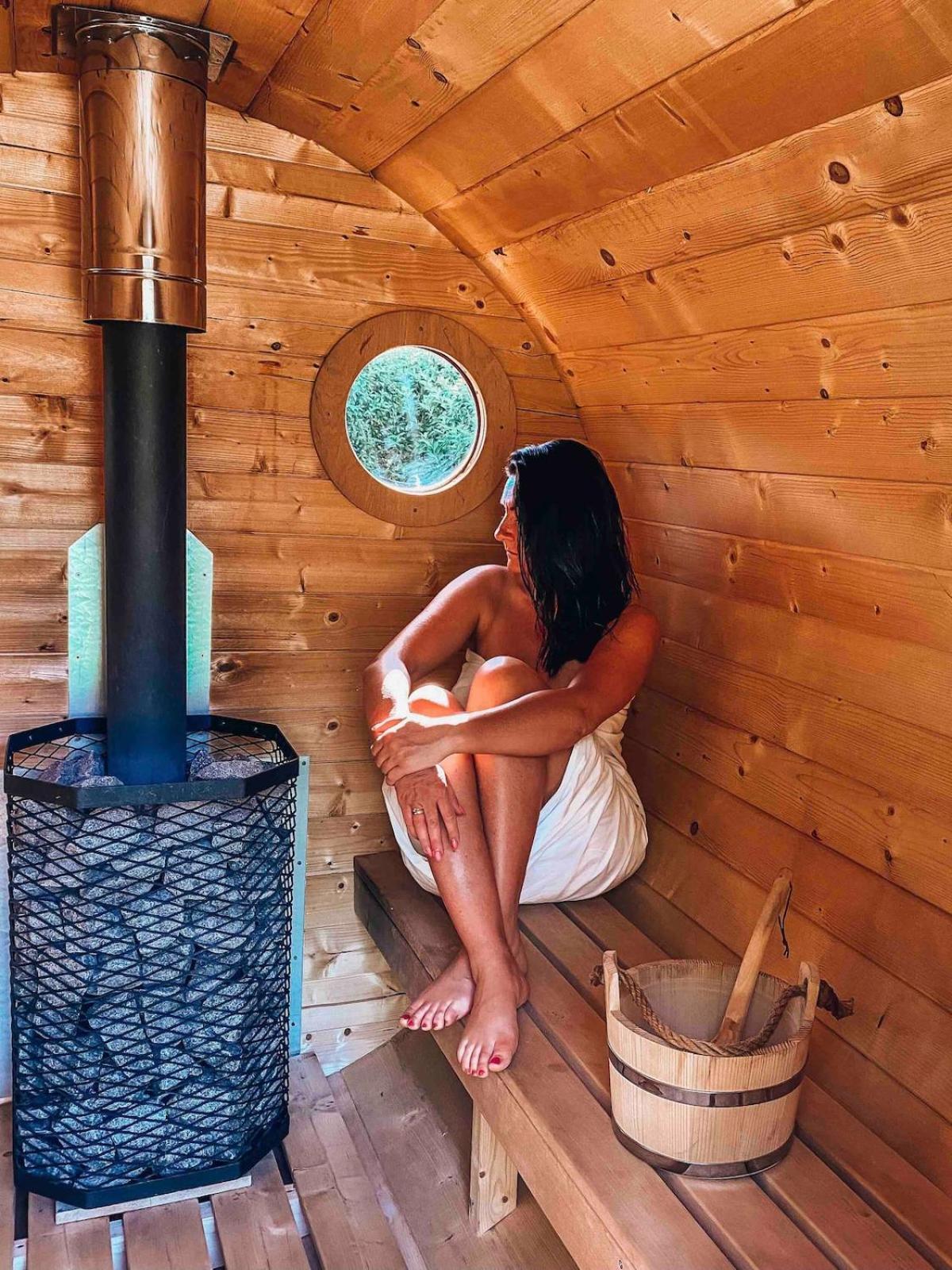 Rajska Cisza - Caloroczny Prywatny Domek W Lesie Nad Jeziorem - Sauna I Balia Krąg Exterior foto