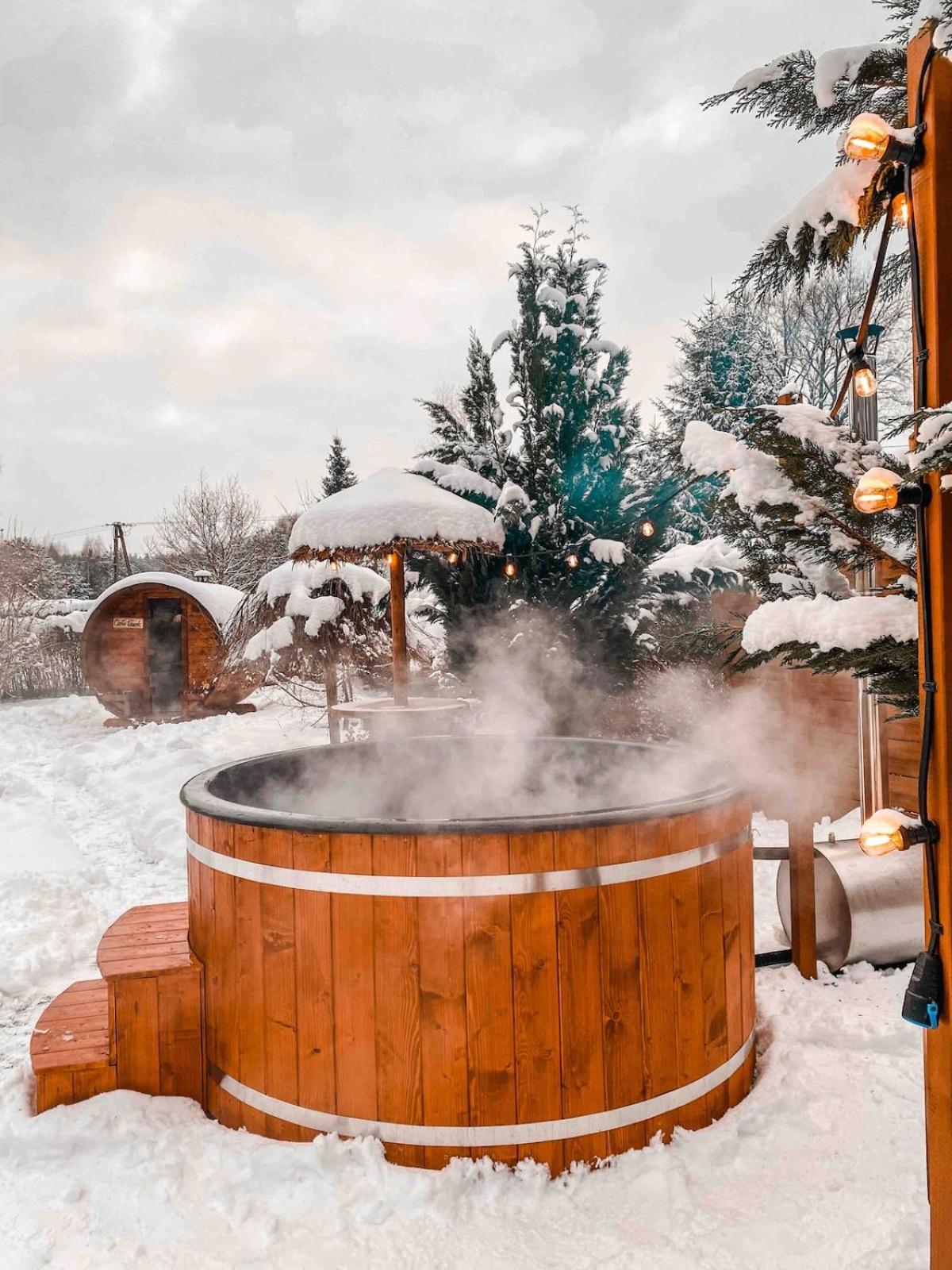 Rajska Cisza - Caloroczny Prywatny Domek W Lesie Nad Jeziorem - Sauna I Balia Krąg Exterior foto